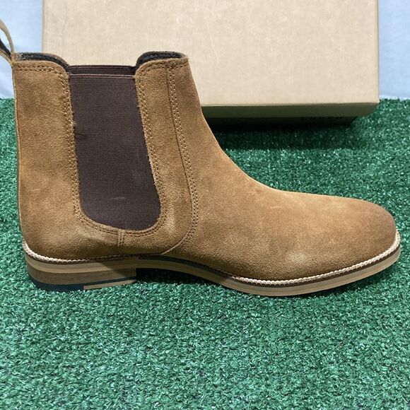 New Crevo Tan Suede Chelsea Boots with memory foam men’s size 9 (OKPM-07-018) - Picture 7 of 9